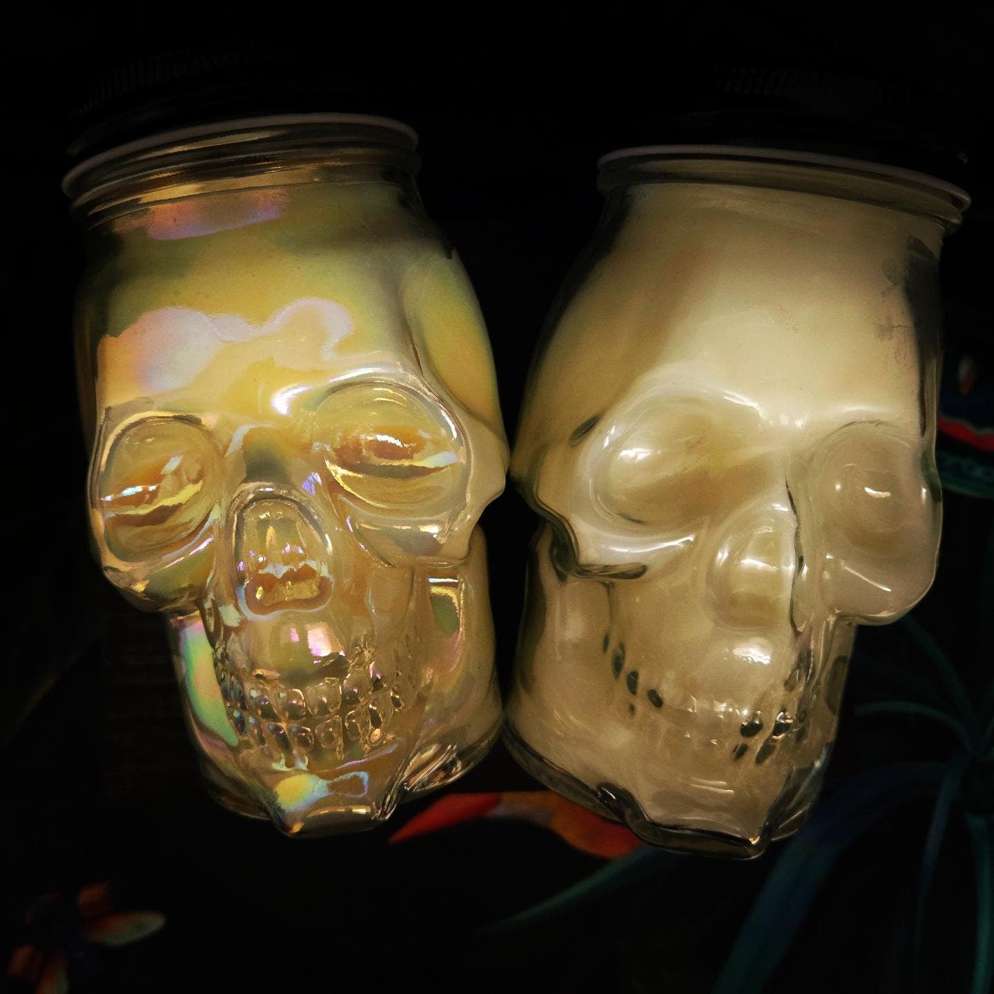 Memento Vivere & Memento Mori Skull Candles